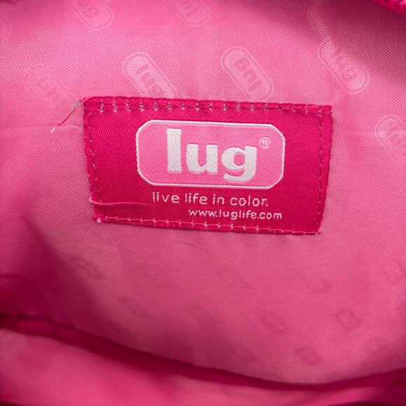 Lug Tuk Tuk Carry All Diaper Gym Travel Bag Rose Pink Multiple Pockets - Picture 11 of 15